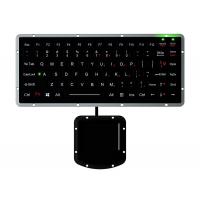 China Compact Ruggedized Keyboard IP65 Sealed Touchpad With 2 Mouse Buttons Backlight Chiclet Keyboard on sale