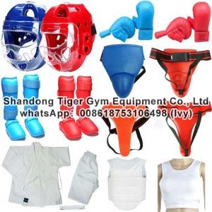 Karate protectors helmet / gloves/ chest protector / Karate Uniform / Groin Protector / Karate Shin and Instep Guard