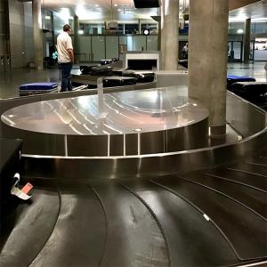 7mm Large Rubber Mats Professional Inclined Skirt Rubber Arrival Airport Baggage Carousel Conveyor Belts