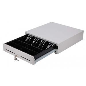 16 Inch Manual Cash Drawer POS / Small Metal Cash Box Steel Construction 410M