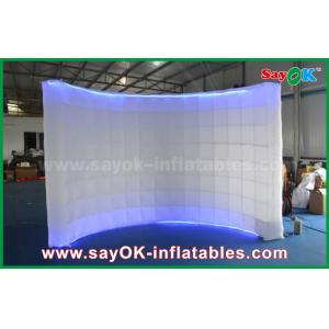 Advertising Booth Displays 3 X1.5 X 2m Custom Made Wedding Inflatable Photo Booth Frames Lighing Wall