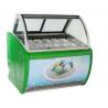 14 Pans Stainless Steel Pastry Shop Ice Cream Display Freezer