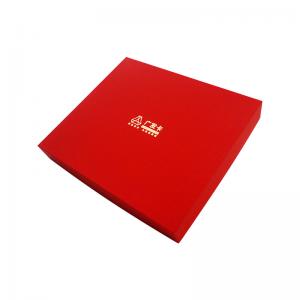 China Red  Art Paper Paperboard Gift Boxes With Lid And Based Box Shape For Gift Packaging supplier