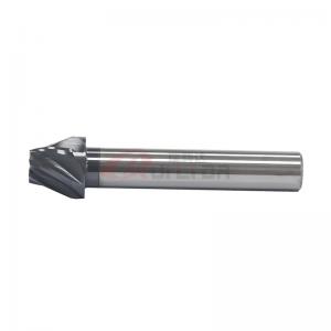 China 6flutes Custom End Mill Carbide Taper T Groove Tools For Mold Processing supplier
