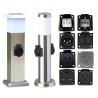 Stainless Steel Outdoor Garden Electrical Power Sockets Outlet LED Post Light