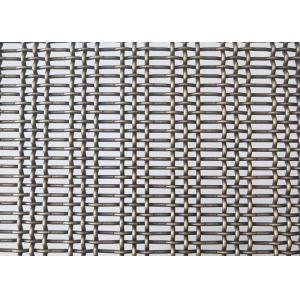 China Bronzed Color 3.6mm Stainless Steel Crimped Wire Mesh Decorative Woven supplier