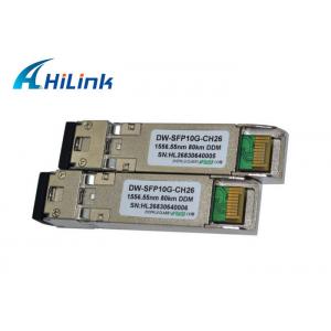 SMF Cable SFP+ Transceiver Module 80km Ch26 LC Dulplex For Cisco Switch