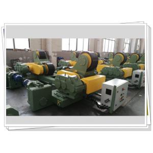 Electric Traversing Self Aligned Welding Roller Bed 100t Weld Rotator Rubber Wheel