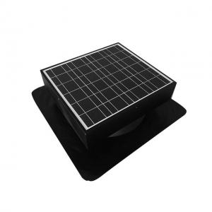 China 30watt 12inch Solar Powered Roof Ventilator with storage battery supplier