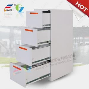 Vertical filing cabinet steel material 4 drawer,cold roll steel plate 0.5-1.2mm available
