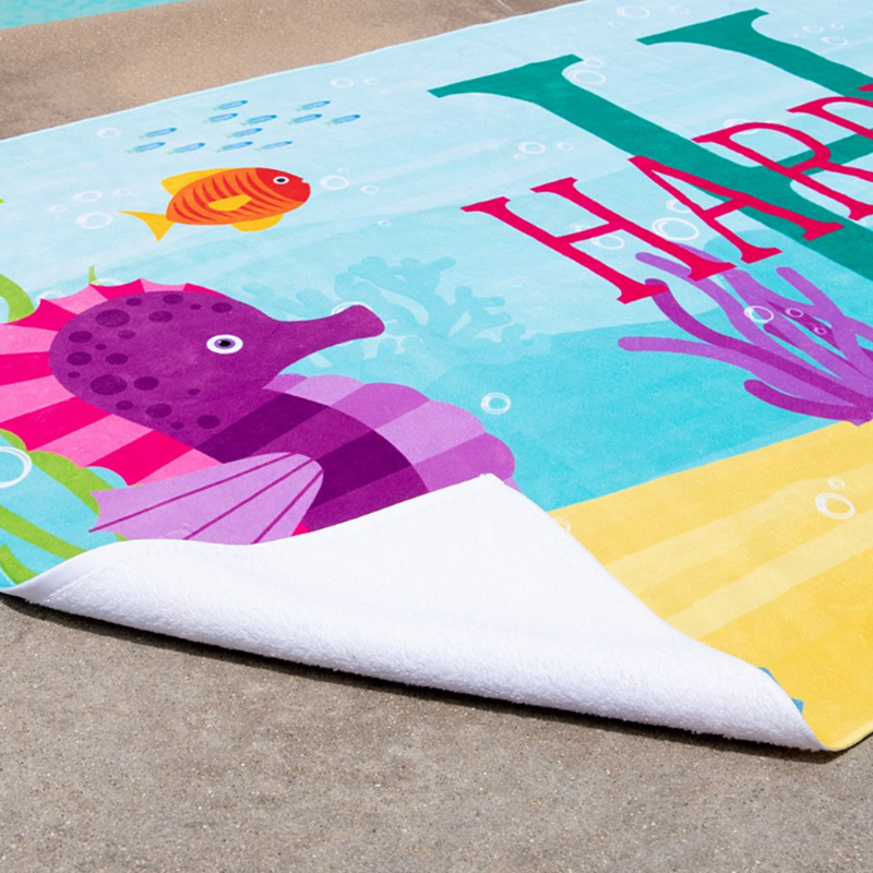 Personalized Photo Beach Towel - Custom Printed with High-Quality Printing in 70x140cm or 75x150cm Sizes