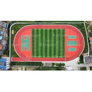 China Athletes Sandwich System Rubber Running Track Shock Absorption EPDM Surface supplier