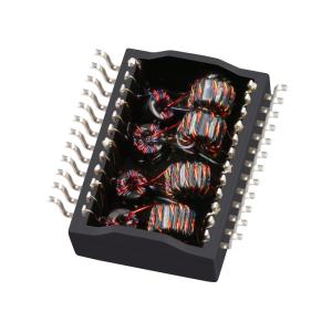 China TG2G-HPE10NZ5IF 2.5G mordió 1A 24Pin PoE SMD LAN Magnetic Transformer supplier