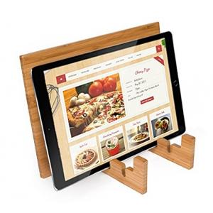 high quality bamboo ipad holder book holder with acrylic for wholesale