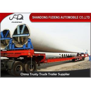 Steel Extendable Lowboy Trailer For 18 / 46 / 56 Meters Windmill Turbine Blade