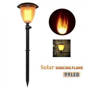 Solar Lights Dancing Flickering Flames Outdoor Solar Path Torches Lights 99 LEDs Lantern Solar Garden Lights