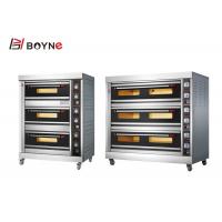 China Infrared Radiation Heating Electric Baking Oven 3 Deck 6 Trays on sale