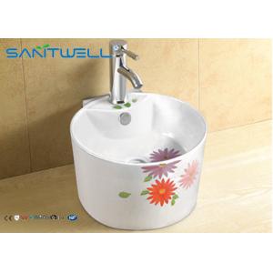China Water round Ceramic Art Basin bathroom sink Italian design 410*410*250 mm supplier