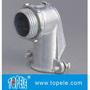 China 90 Degree Metal Zinc Flexible Conduit And Fittings Squeeze Angle Connectors supplier