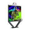 China highway standing LED screen static lightbox with triangle structure stand wholesale