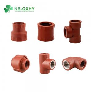 Round Head Code Pn16 Red Color Customization Plumbing Plastic Pipe Fitting
