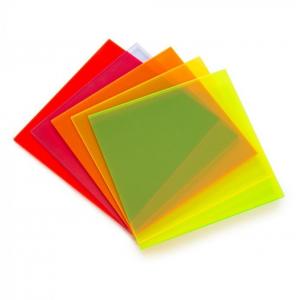China PMMA Neon Colored Acrylic Sheet Magnetic Card Custom For Laser Cutting supplier