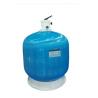 China 1.5 / 2 Inch Port HDPE Sand Filter Tank With 3 Way Valve 1300mm Height wholesale