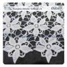 Five-Petal Flower Embroidered Lace Fabric for garment/ladies dress/wedding dress