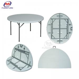 OEM 60 Inch Round Folding Dining Table for 10 People