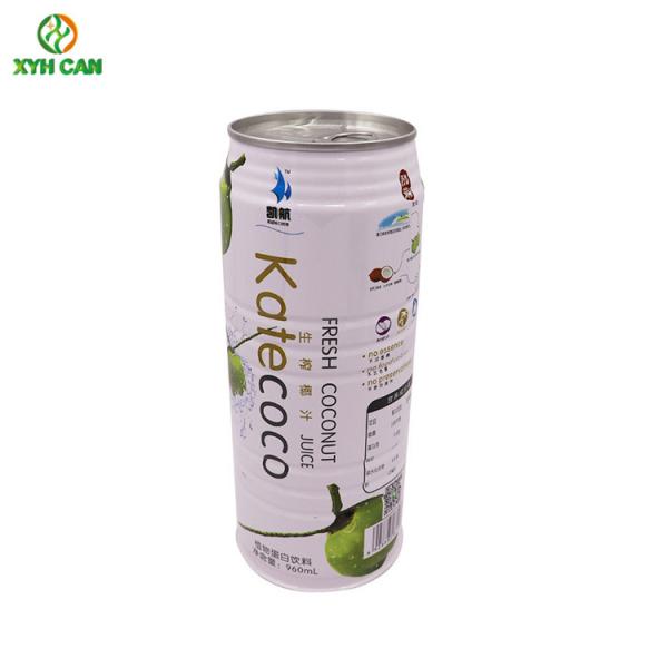 Beverage Tin Cans for 1L Beverage Packaging Printed Tin Containers For Coconut