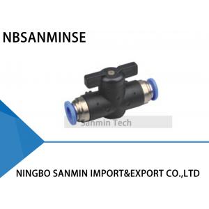China BVU Equal Straight Quick Connection Ball Valve Fittings For Air Compressor Pressure Pneumatic Devices Sanmin supplier