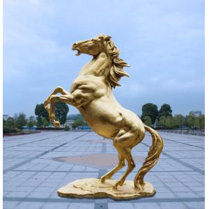 China Custom Large Outdoor Brass Horse Statue 3 Meter Height Plaza Decoration wholesale