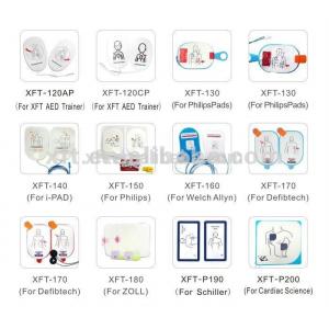 China Round Shape Medical Defibrillator Pads White PVC With White Conductive Gel supplier