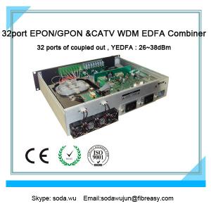 Fiber transmission equipment of optical amplifier GEPON WDM Combiner 1550nm high power 32port PON EDFA