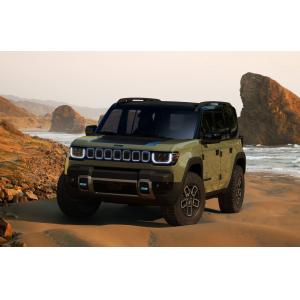 Upcoming fully electric SUV 2024 Jeep Recon EV with folding rooftop removalbe doors & crawl rocks