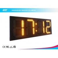 China Simple 22 Yellow Led Clock  Display / 24 Hour Digital Wall Clock on sale