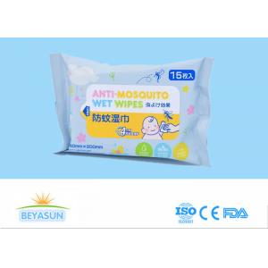 China Anti Mosquito Baby Wet Wipes Cleaning Face And Feet Enviromental Protection supplier