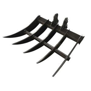 China Rigidité élevée Mini Excavator Rake Attachment HIGHTOP 12.35kg supplier