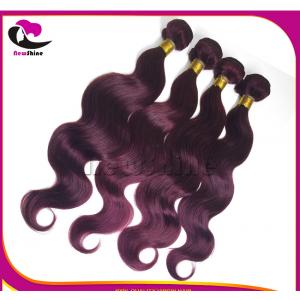 Guangzhou Wholesale 100% Human Hair Weaving Burgundy 99J#  Brazilian Virgin Hair Body Wave With 360 Full Lace Frontal