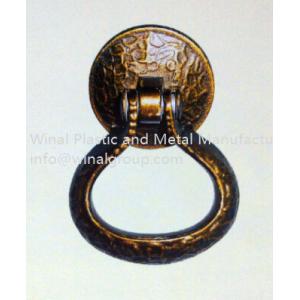 Pear-Shaped pull ring door handle,L63mm*W47mm,antique bronze,size & finish can be OEM.