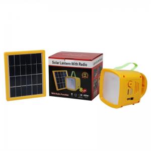 Mobile Solar Charger Portable Solar Energy FM Lantern Radio Off Grid Mini Camping Lamp Rechargeable Phone Charger