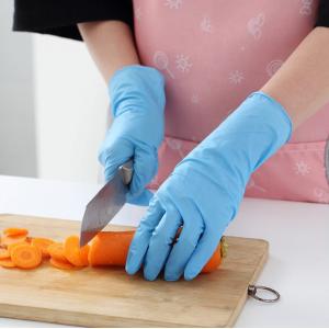 China Powder Free  Disposable Nitrile Gloves Blue Large Nitrile Hand Gloves For Lab Protection supplier