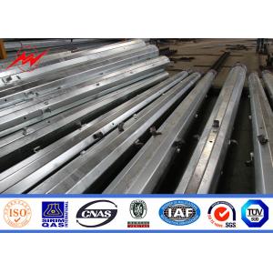 China High Voltage Overhead Line Hot Dip Galvanized 36m Steel Utility Poles With Bitumen supplier