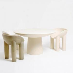 Art Elephant Legs Hotel Coffee Table Fiberglass Simple Round Dining Table Chairs Set
