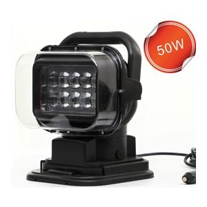 China 360 Degree Remote Control Led Search Light Marine Led Truck Work Lights 50w LED search Driving Light supplier