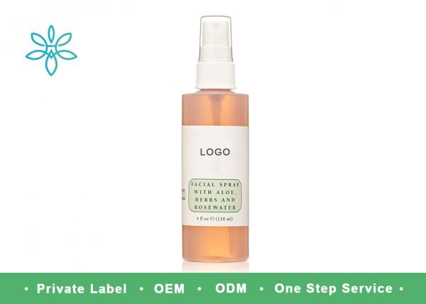 Safe Facial Spray Natural Skin Toner With Aloe Herbs And Rosewater