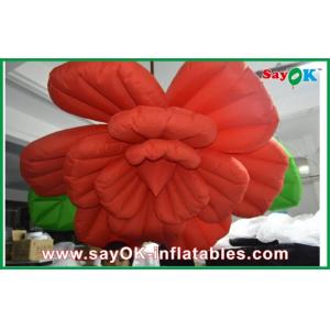 China Wedding Inflatable Lighting Decoration / Red Inflatable Flower Lighting wholesale
