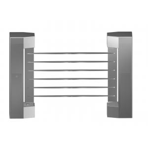 China Indoor 180 Angle Two-way Direction Manual Swing Gate with 304# Stainless Steel Plate supplier