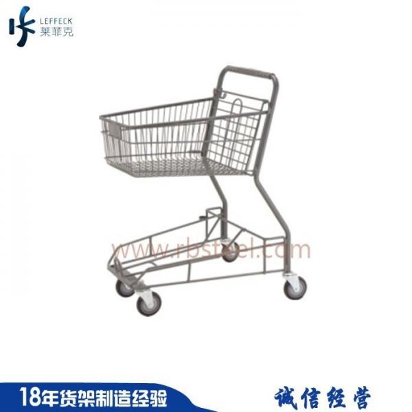 Best price canadian style steel material supermarket shopping cart with four