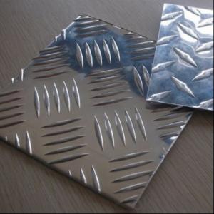 3003 H24 Aluminum Checkered Plate Patterned Al Alloy 3mm Customized Size For Construction